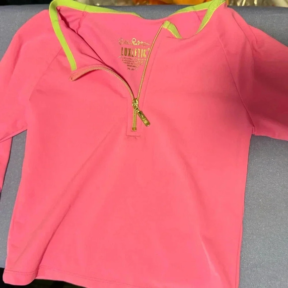 Lilly Pulitzer Pink Long Sleeve Top - Picture 1 of 5